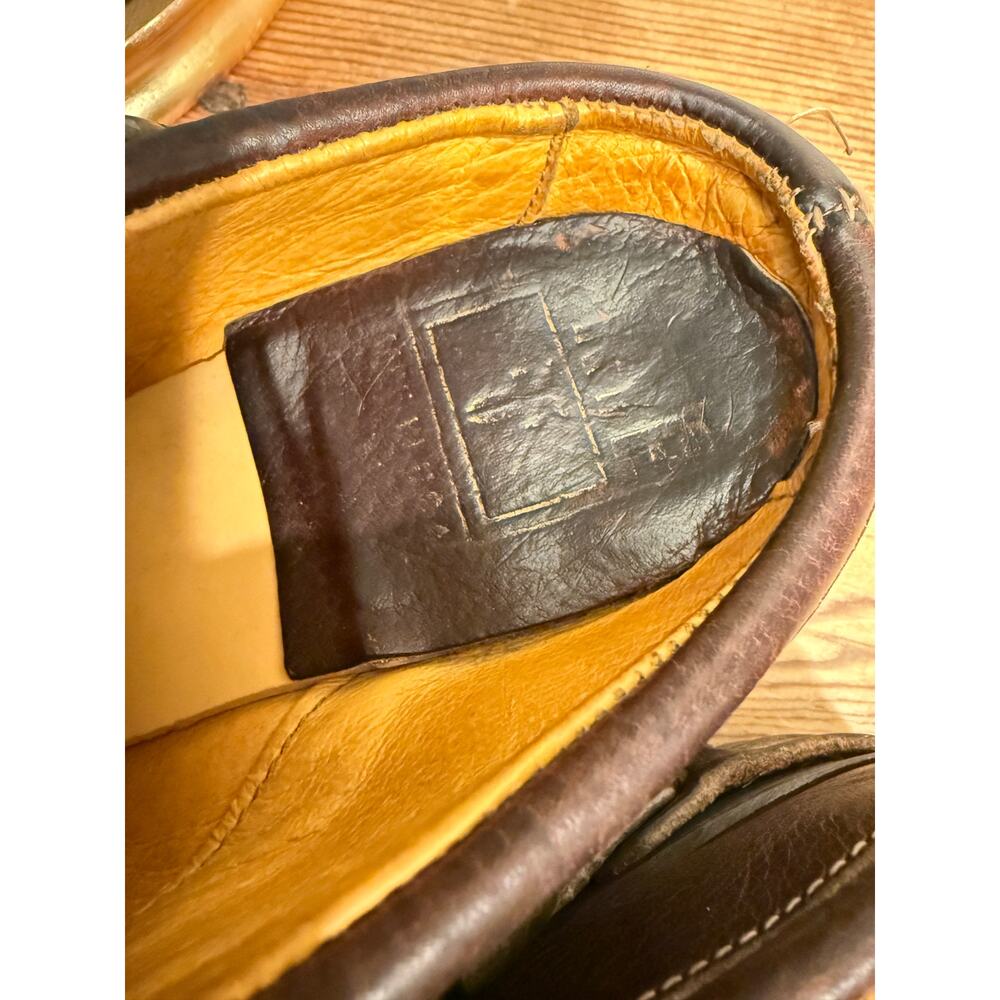 Frye USA Brown Leather Harness Mule Clogs Women's 9 9N Ring Strap Western Moto - Picture 4 of 11